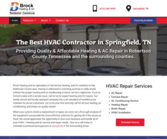 Brockheatandair.com(HVAC Contractor in Springfield) Screenshot