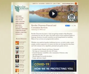 Brockiedonovan.com(Brockie Donovan Funeral and Cremation Services) Screenshot