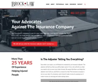 Brocklawoffices.com(Workers' Comp and Injury Attorney) Screenshot