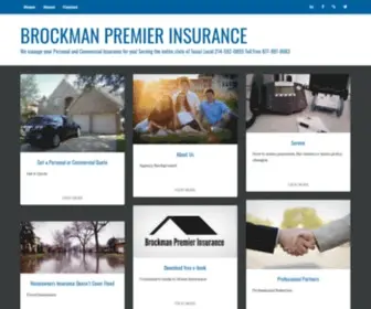 Brockmanpremierins.com(Insurance Agency Serving Entire State of Texas) Screenshot