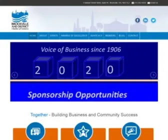 Brockvillechamber.com(The Brockville and District Chamber of Commerce) Screenshot