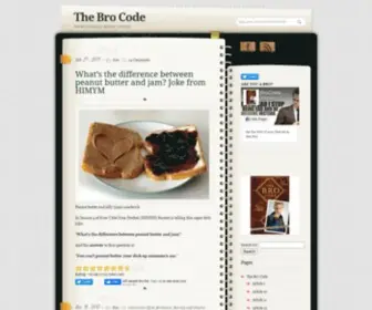 Brocode.com(The Bro Code) Screenshot
