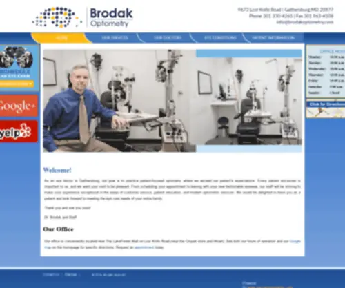 Brodakoptometry.com(Brodak & Associates) Screenshot