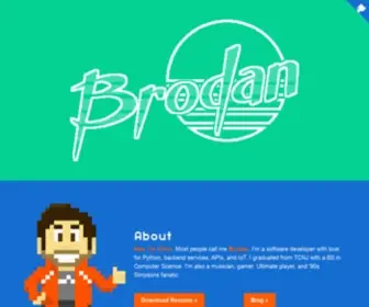 Brodan.biz(Personal Site of Chris Hranj) Screenshot