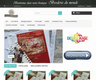 Broderiedumonde.fr(Broderie point de croix compté canevas perlée Broderie du Monde kits broderie) Screenshot