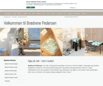 Brodrenepedersen.no(Kvalitet og design samlet på ett sted. Utvalget finner du hos Brødrene Pedersen) Screenshot