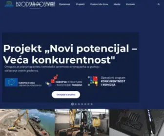 Brodska-Posavina.hr(Za vodnogospodarsku djelatnost) Screenshot