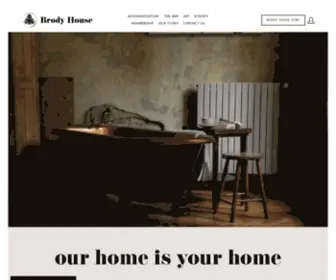 Brodyhouse.com(Boutique accomodation) Screenshot