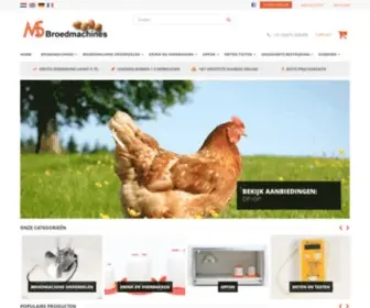 Broedmachine.nl(MS Broedmachines rechtstreeks van fabrikant kopen) Screenshot