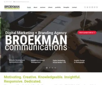 Broekmancomm.com(BROEKMAN communications) Screenshot