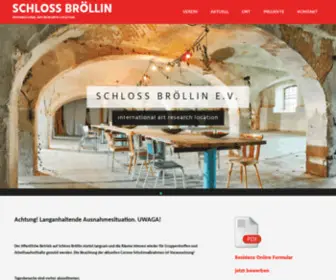 Broellin.de(SCHLOSS BRÖLLIN) Screenshot