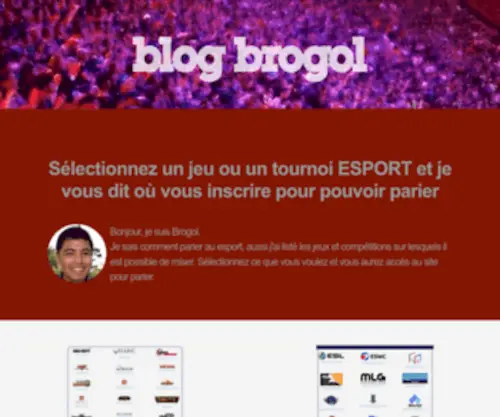 Brogol.fr(Comment parier sur le ESPORT avec Brogol) Screenshot