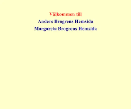 Brogren.nu(Anders Brogrens Hemsida) Screenshot