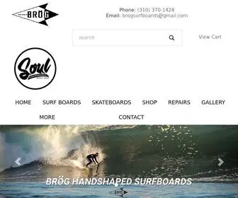 Brogsurf.com(Brog Surfboards & Soul Performance Skate Shop) Screenshot