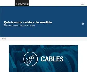 Brokable.com(Especialistas en cables eléctricos) Screenshot