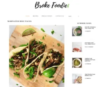 Brokefoodies.com(Broke foodies) Screenshot