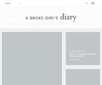 Brokegirlsdiary.com(Exploring the world through low) Screenshot