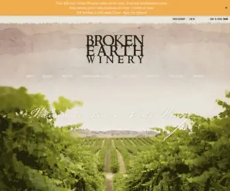 Brokenearthwinery.com(Broken Earth Winery) Screenshot