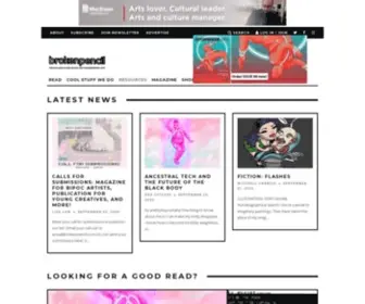 Brokenpencil.com(The Magazine of Zine Culture and the Independent Arts) Screenshot