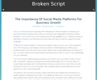 Brokenscript.com(Web) Screenshot