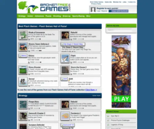 Brokentreegames.com(Best Online Games of All Time) Screenshot