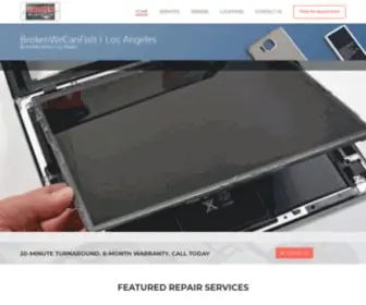 Brokenwecanfixit.com(IPhone Repair Los Angeles (LA) CA) Screenshot