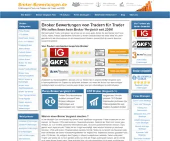 Broker-Bewertungen.de(Broker Bewertungen von erfahrenen Tradern) Screenshot