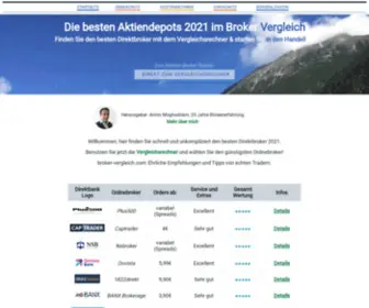 Broker-Vergleich.com(Broker Vergleich 2020) Screenshot