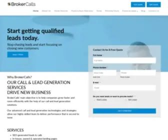 Brokercalls.com(B2B and B2C Lead Generation Solutions) Screenshot