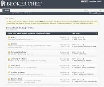 Brokerchief.com(Broker Chief Trading Forums) Screenshot