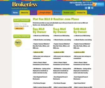 Brokerless.com(Flat Fee MLS FSBO Marketplace) Screenshot