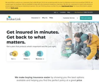 Brokerlink.ca(Save On Personal & Commercial Insurance) Screenshot