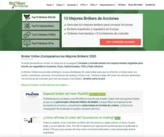 Brokeronline.es(Mejores Brokers Online para invertir en Acciones) Screenshot
