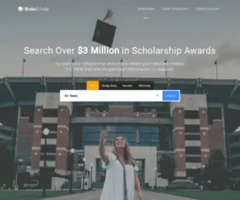 Brokescholar.com(Scholarships, Student Discounts, and Coupons) Screenshot
