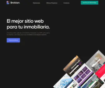 Brokian.com(El mejor sitio web para tu inmobiliaria) Screenshot