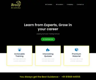 Brollyacademy.in(Software Training Institute) Screenshot