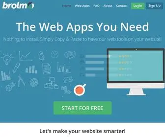 Brolmo.com(Web Applications For Your Site and Business) Screenshot