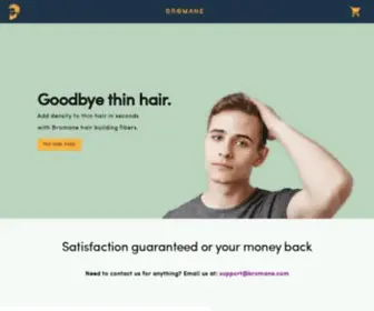 Bromane.com(Hair Filling Fibers) Screenshot