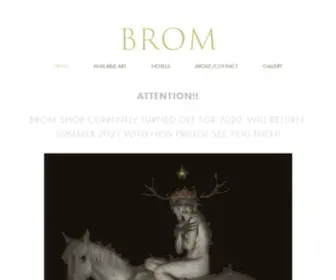 Bromart.com(Art of Brom) Screenshot