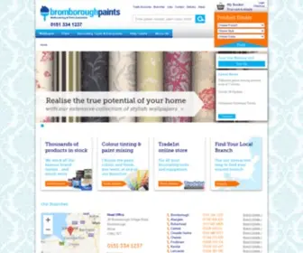 Bromboroughpaints.co.uk(Painting and Decorating Supplies) Screenshot