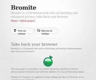 Bromite.org(Take back your browser) Screenshot