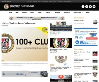 Bromleyfc.tv(Bromley Football Club) Screenshot