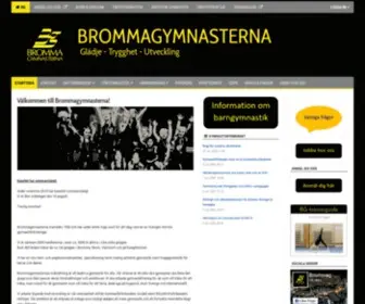 Brommagymnasterna.se(GF Brommagymnasterna) Screenshot