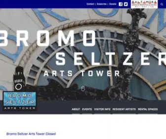 Bromoseltzertower.com(Bromo Seltzer Arts Tower) Screenshot