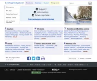 Bromsgrove.gov.uk(Bromsgrove Council Home Page) Screenshot