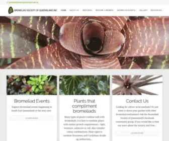 Bromsqueensland.com.au(The Bromeliad Society of Queensland Inc) Screenshot