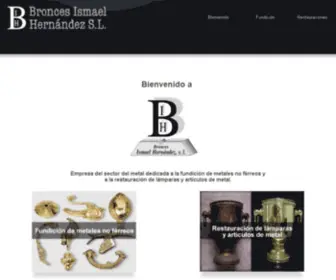 Broncesismael.com(Restauración y fabricación de lámparas y piezas en metal) Screenshot