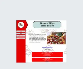 Broncobillyspizza.com(Bronco Billys Pizza Parlor) Screenshot