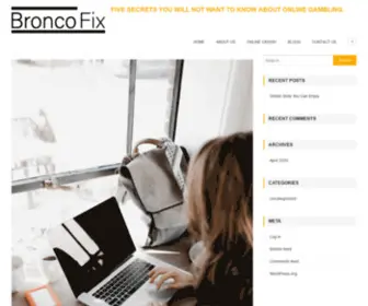 Broncofix.com(BroncoFix Home) Screenshot