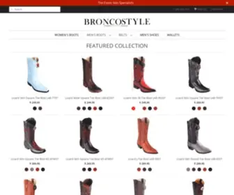 Broncostyle.com(Exotic Skin (Ostrich) Screenshot